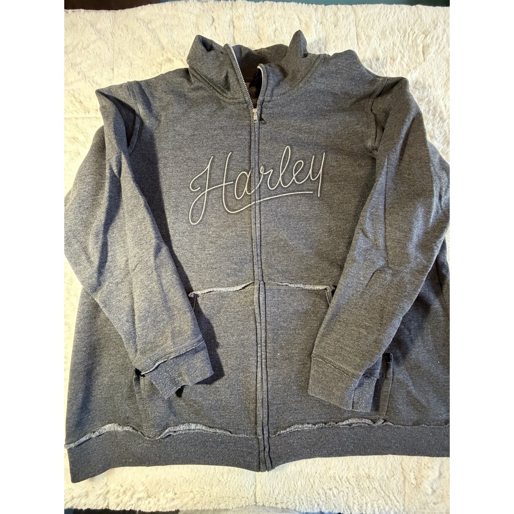 Harley-Davidson Women's Gray Zip-Up Hoodie XL